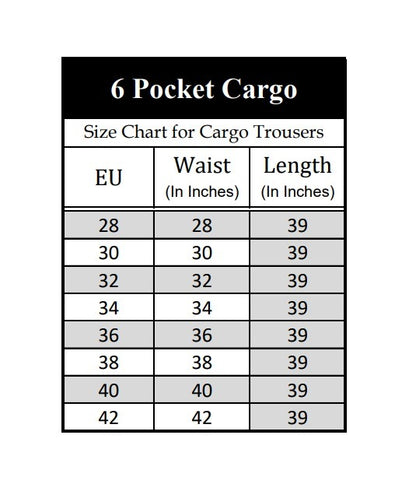 Brown 6 Pocket Men Cotton Cargo Trouser