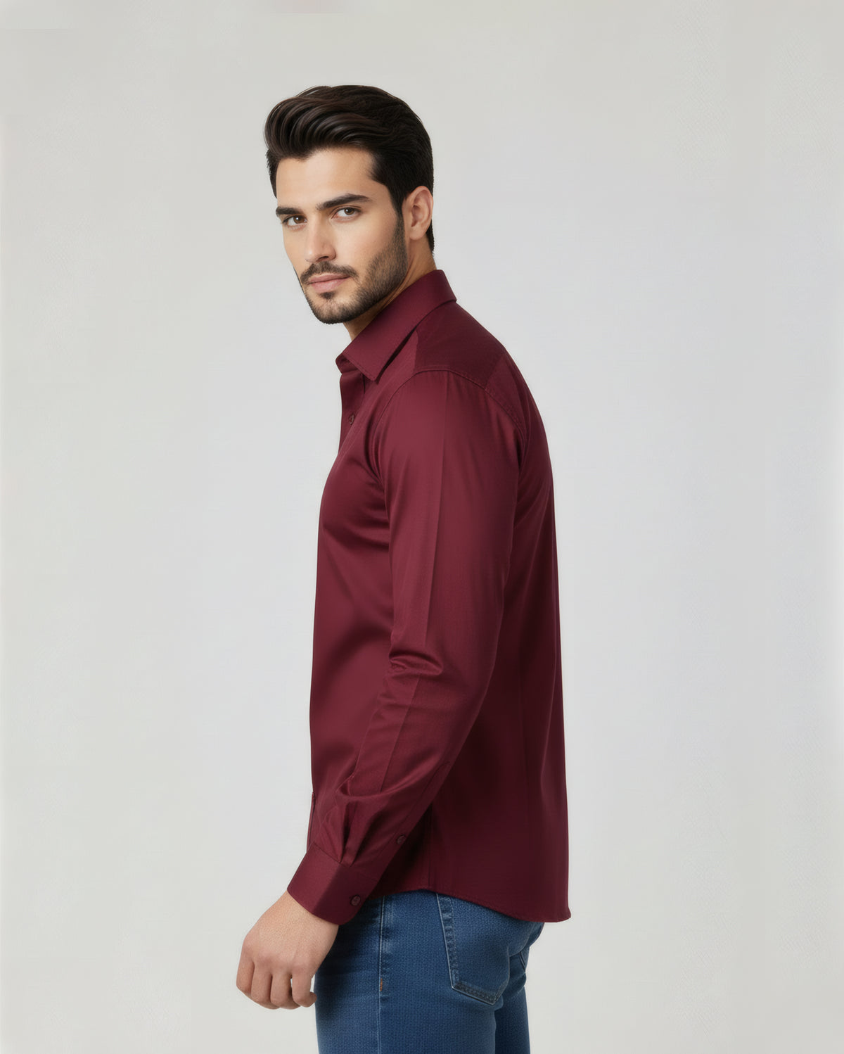 Premium Maroon Dress Shirt